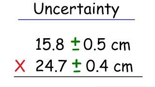 Uncertainty - Multiplication and Division