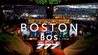 BOSTON | BOEING 777 LANDING 4K HDR