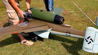 HEINKEL HE-162 VOLKSJÄGER SCALE RC TURBINE MODEL JET DEMO FLIGHT / Euroflugtag Rheidt 2016