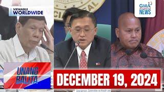 Unang Balita sa Unang Hirit: DECEMBER 19, 2024 [HD]