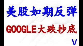 美股如期反弹！GOOGLE大跌是买进机会；TSLA和BTC暴涨！