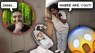 Leaving The Baby HOME ALONE Prank On Wife! *OOPS*