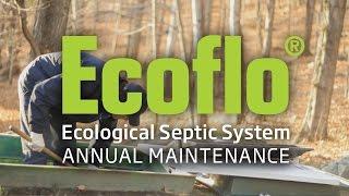 Ecoflo septic system annual maintenance