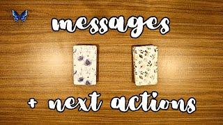  MESSAGES FROM YOUR PERSON + NEXT ACTIONS  *pick a card* Timeless Tarot Reading 