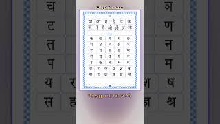 अ, आ, इ, ई, हिंदी चार्ट  | Hindi Alphabets Chart | #hindi #english #chart #shorts