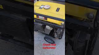 The generator starts and dies. start with the carburetor. Repair Gang quick tips!