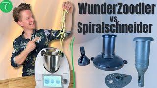 Thermomix Zubehör Test! Gemüsenudeln mit dem WunderZoodler und dem Mixcover Spiralschneider