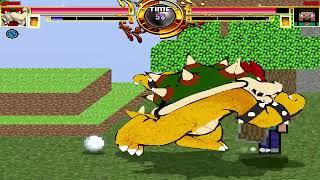 NICK54222 MUGEN: Bowser VS Steve