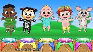 Five Little Monkeys Jumping On The Bed | Cocomelon | Nursery Rhymes | Kids Songs