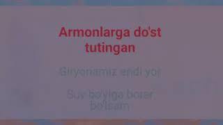 Shoxruxbek Ergashev  - Kechagina oqshomlari.. Karaoke [Lyrics]   ️‍🩹