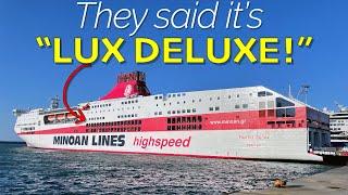 Luxury Greek Ferry? LUX DELUXE Room on Minoan Lines’ Festos Palace