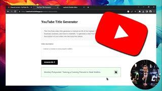 Generate VIRAL YouTube Video Titles Instantly for Maximum Clicks & Engagement