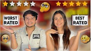 Ordering Food from Worst and Best Rated Restaurant- Tanshi Entertainment