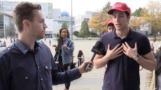 UBC Free Speech Club don “MAGA” hats for launch event