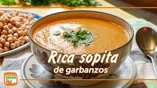 Sopa de garbanzos - Cocina Vegan Fácil