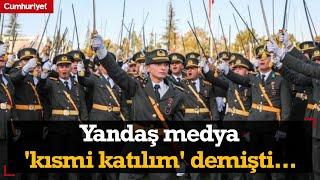 Yandaş medya 'kısmi katılım' demişti... Teğmenlerin yemin töreninden yeni görüntüler