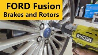 Ford Fusion Front Brakes & Rotors Lincoln MKZ DIY Step by Step