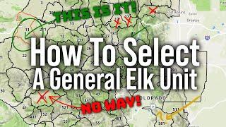 How to Choose the Best GENERAL ELK HUNTING Unit!