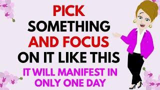 Abraham Hicks ~ PICK SOMETHING AND FOCUS ON IT  IT WILL MANIFEST IN ONLY ONE DAY 