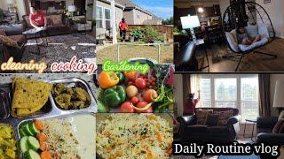 Indian Mom daily routine vlog| Thepla suki bhaji bhat kadhi|  New item for leaving room| cleaning