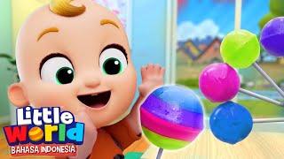 Permen Loli Warna Warni | Kartun Anak | Little World Bahasa Indonesia