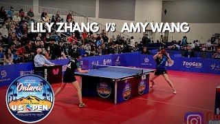 Lily Zhang (2591) vs Amy Wang (2555) // 2022 US OPEN TT Women's Open Singles Finals - 12-20-22