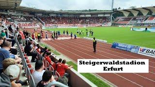 Steigerwaldstadion Erfurt I Fußballfieber pur in Thüringen #football #soccer