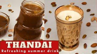 How  to make THANDAI AND STORE |  Kesariya THANDAI MILK Recipe | Step By Step Thandai Recipe