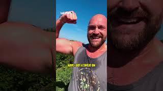 Tyson Fury DRENCHED in sweat after BRUTAL run as he steps up Anthony Joshua fight preparations