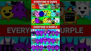 SPRUNKI MR ALL SUNS VS SPRUNKI BUT EVERYONE IS DURPLE BEST QUALITY VIDEO #VIRALSHORT