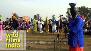 Punjabis perform bhangra at Kila Raipur Rural Sports Festival