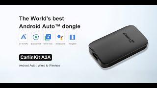 Carlinkit A2A: Wireless Android Auto Adapter | Plug and Play- Best wireless Android Auto adapter