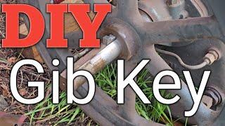 Making a Gib Key at home with basic hand tools.