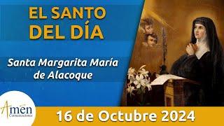 Santo de Hoy 16 de Octubre l Santa Margarita María de Alacoque l  Amén Comunicaciones