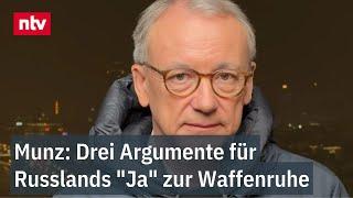 Munz: Drei Argumente für Russlands "Ja" zur Waffenruhe - US-Vertreter fahren nach Moskau