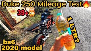 Ktm Duke 250bs6 Mileage Test | Duke 250 1 Ltr=? Mileage Test 2022 Model 