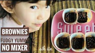 Brownies Fudgy yummy no mixer|Sih Iin