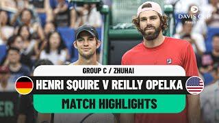 Henri Squire v Reilly Opelka Highlights | Germany v USA Davis Cup 2024 Finals Group Stage