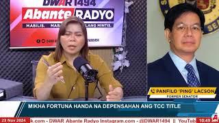 PING LACSON on Political 'Ceasefire'; Mary Jane Veloso: Interview on DWAR