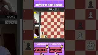 LOSE ON TIME ??! | Alireza vs Sam Sevian | Bullet Chess Championship 2024 | #shorts #chess #alireza