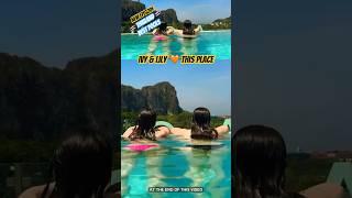 Is this the best pool complex in Thailand? #krabi #aonang #fypシ゚ #shortsvideo