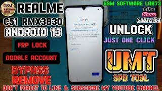 Realme C51 frp bypass Android 13|Realme rmx3830 Google Account bypass UMT SPD Tool|SPD FRP Unlock