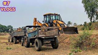 3DX JCB Making Bathroom Working On Road Side | Loading Mud with 3DX JCB | SJM JCB VLOGS #snake #vlog