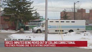 Inmates being moved out of Collins Correctional Facility due to staffing shortages, DOCCS says