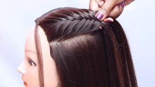 Simple quick hairtsyle for everyday - easy fishtail braide | hairstyle for girls