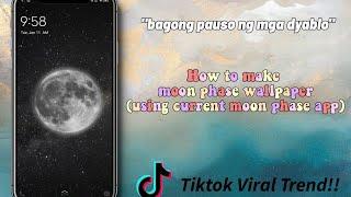 how to make moon phase wallpaper (using current moon phase app)