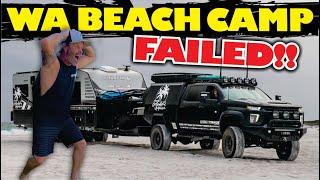 MEMBINUP BEACH CAMPING FAIL | STRONG WINDS AND HIGH TIDES! | FREE CAMPING ON THE BEACH