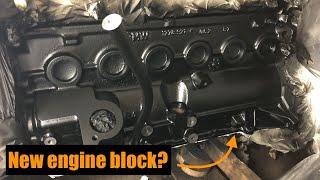 Pt. 18 BMW E30 325i How to clean & paint engine block in the car