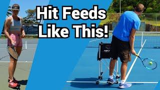 How to hit a proper feed in tennis