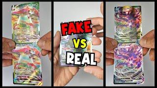 Pokemon Cards vMAX  Fake VS Real  #shorts #pokemoncards